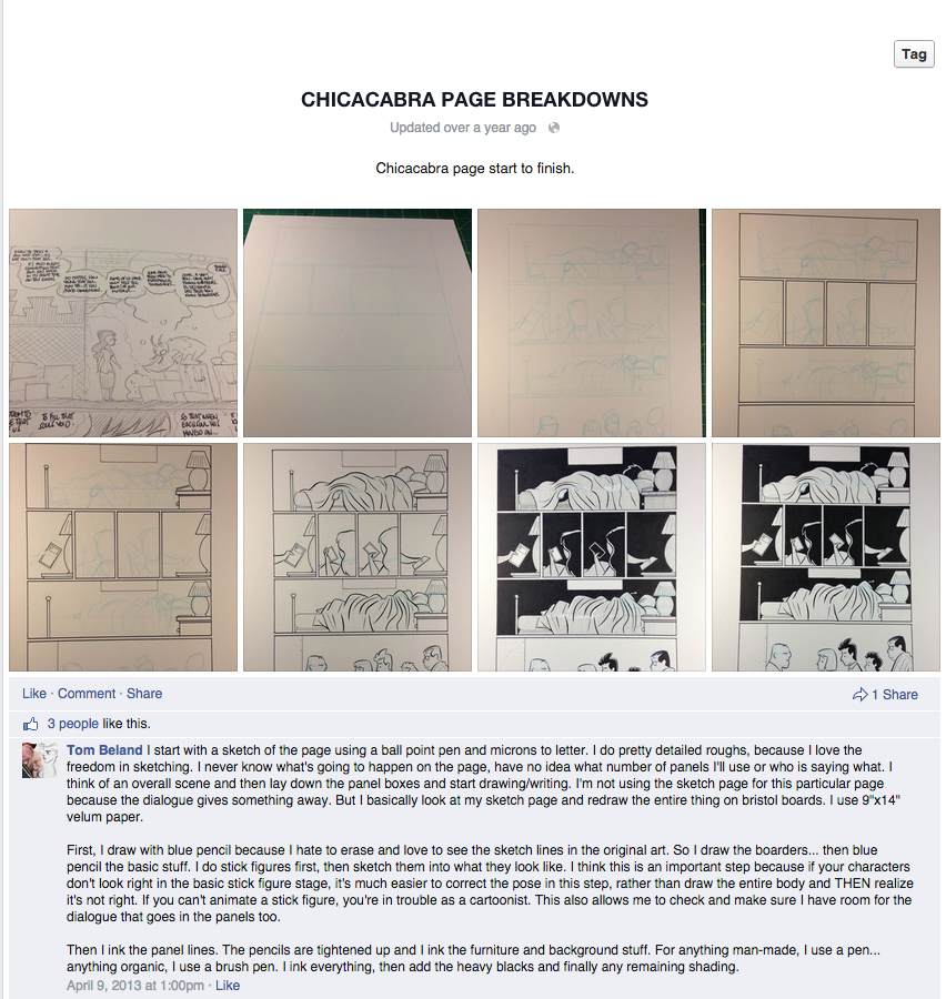 Tom Beland shares his process for Chicacabra. 